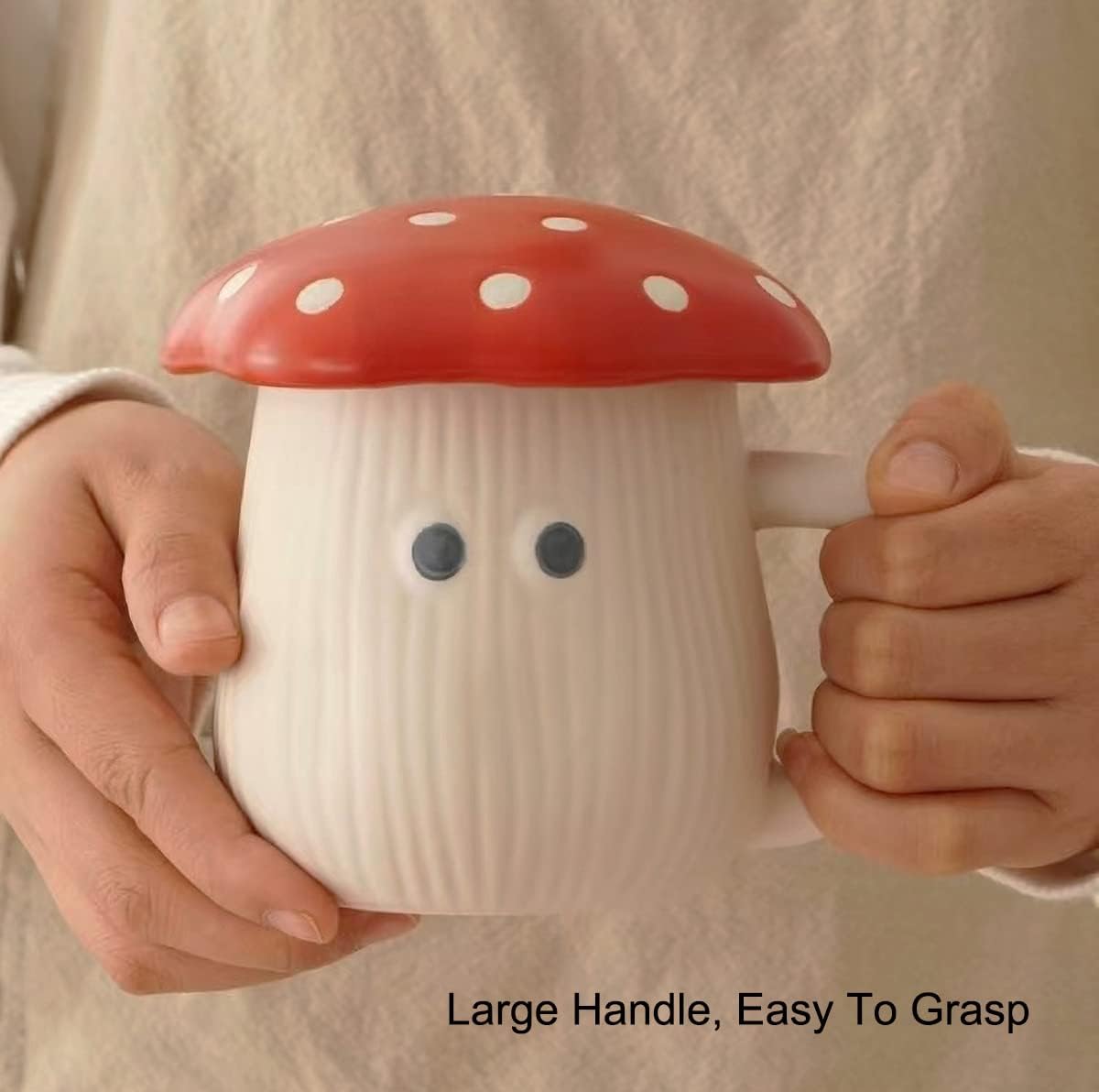 Cute Mushroom Mug with Lid