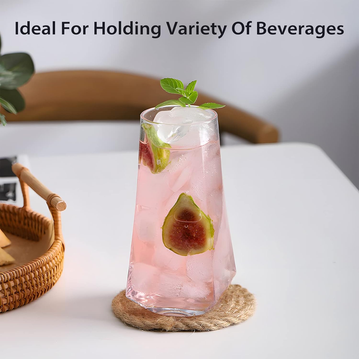 Geometrical Glasses 500ml Set of 6