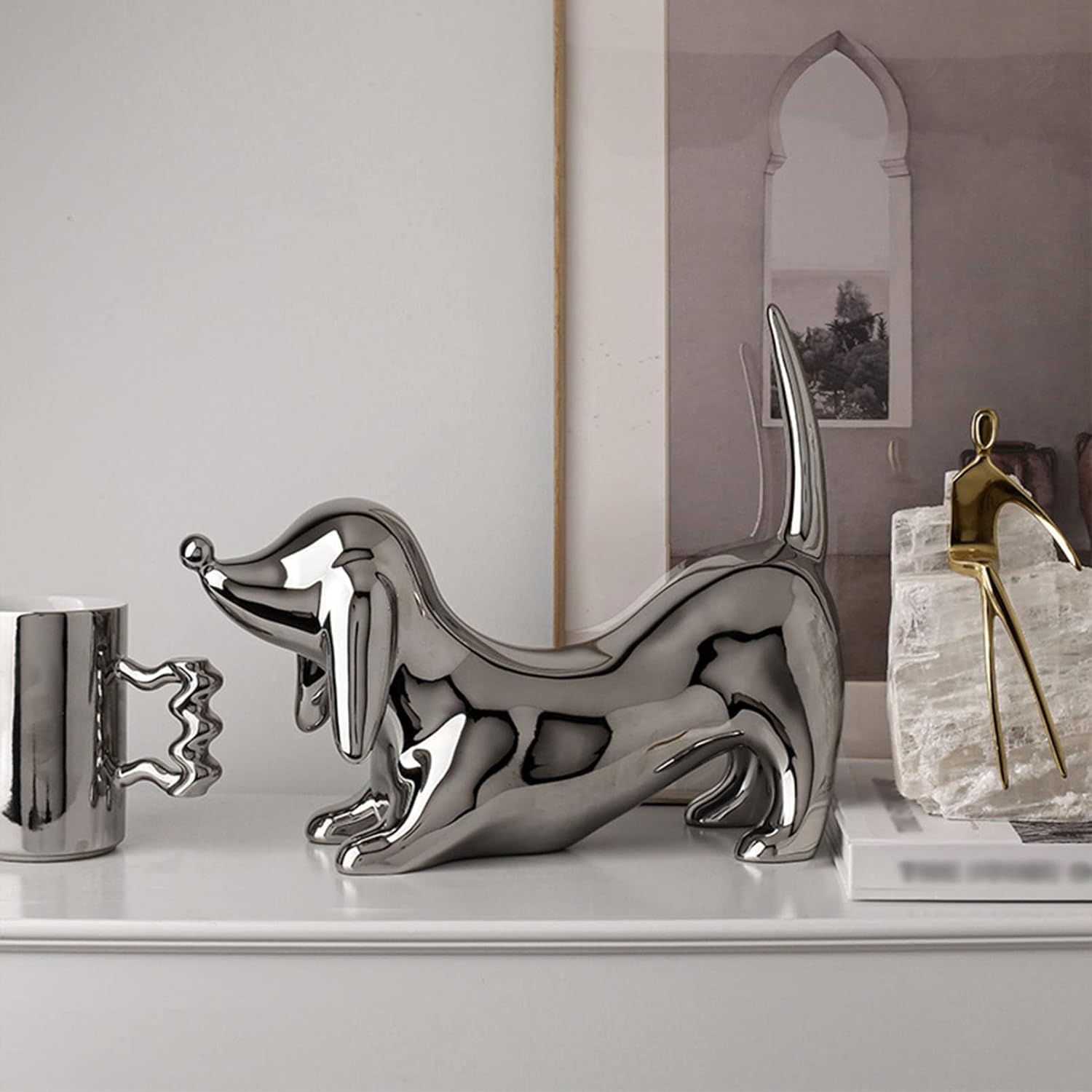 Porcelain Dog Figurine