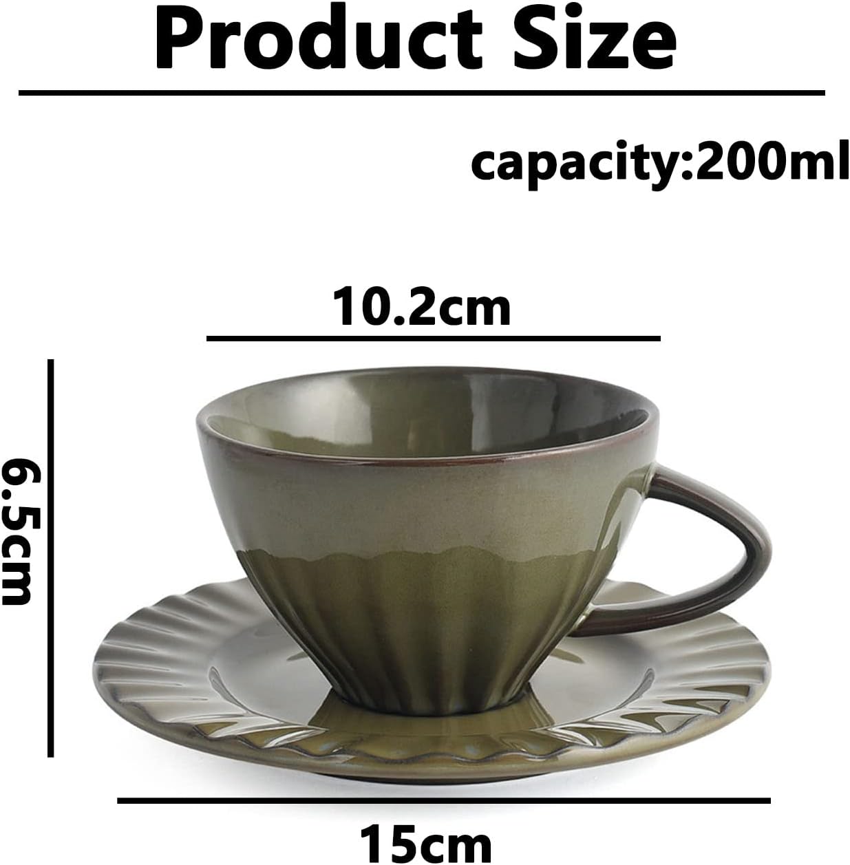 Vintage Cappuccino Cup & Saucer