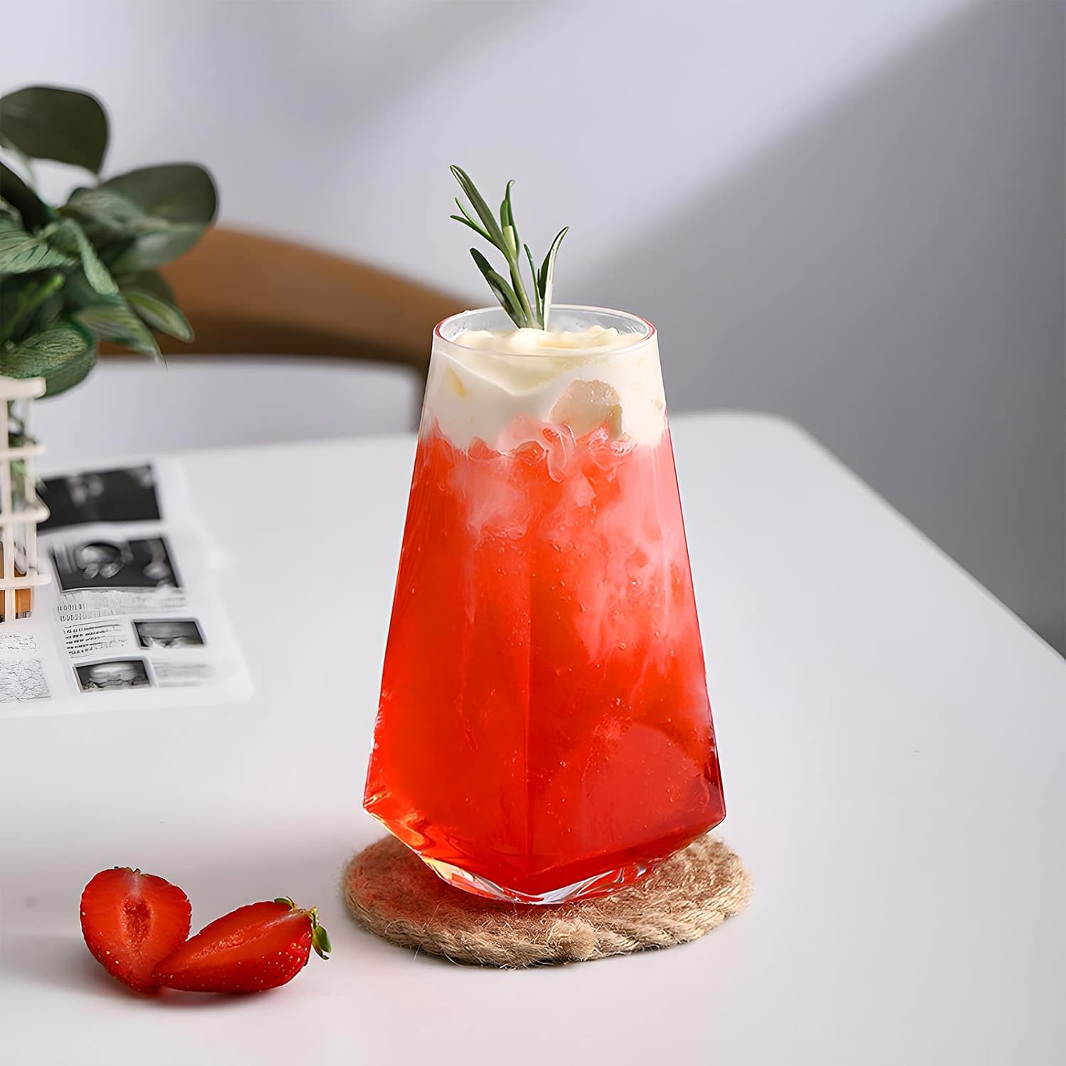 Geometrical Glasses 500ml Set of 6