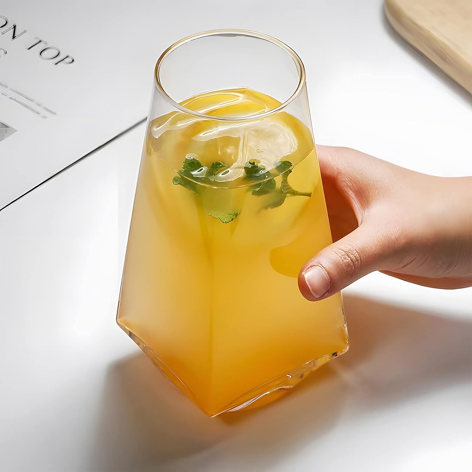 Geometrical Glasses 500ml Set of 6