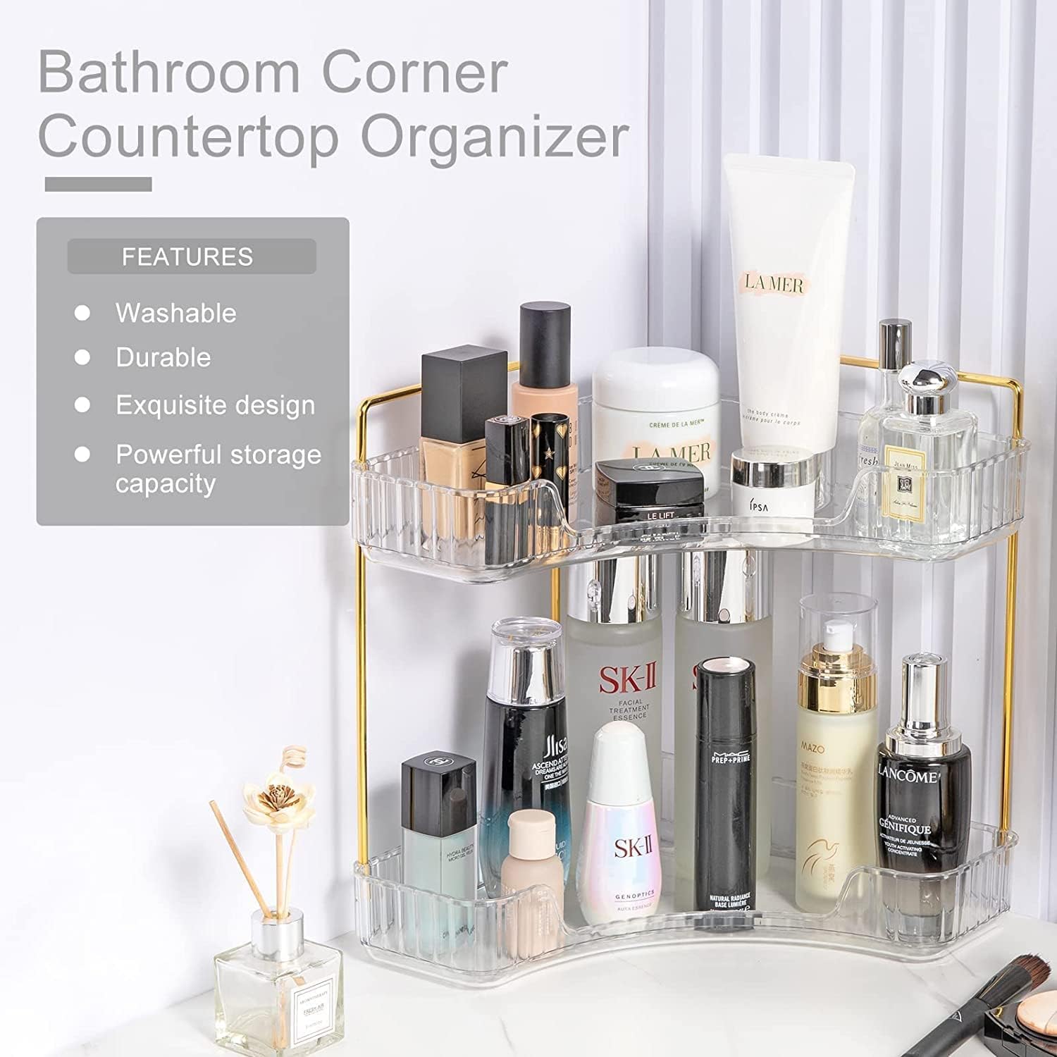 2 Tier Corner Storage Organizer