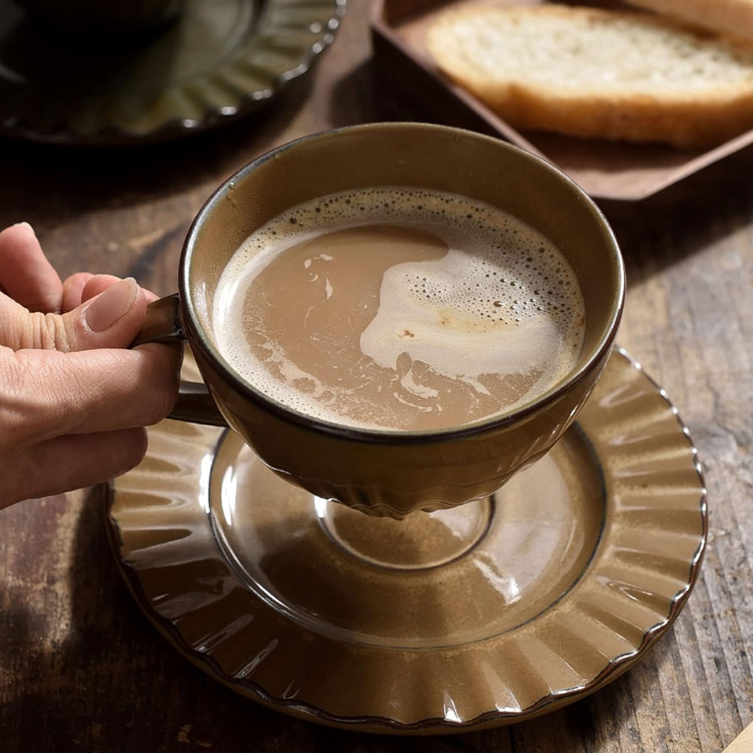 Vintage Cappuccino Cup & Saucer