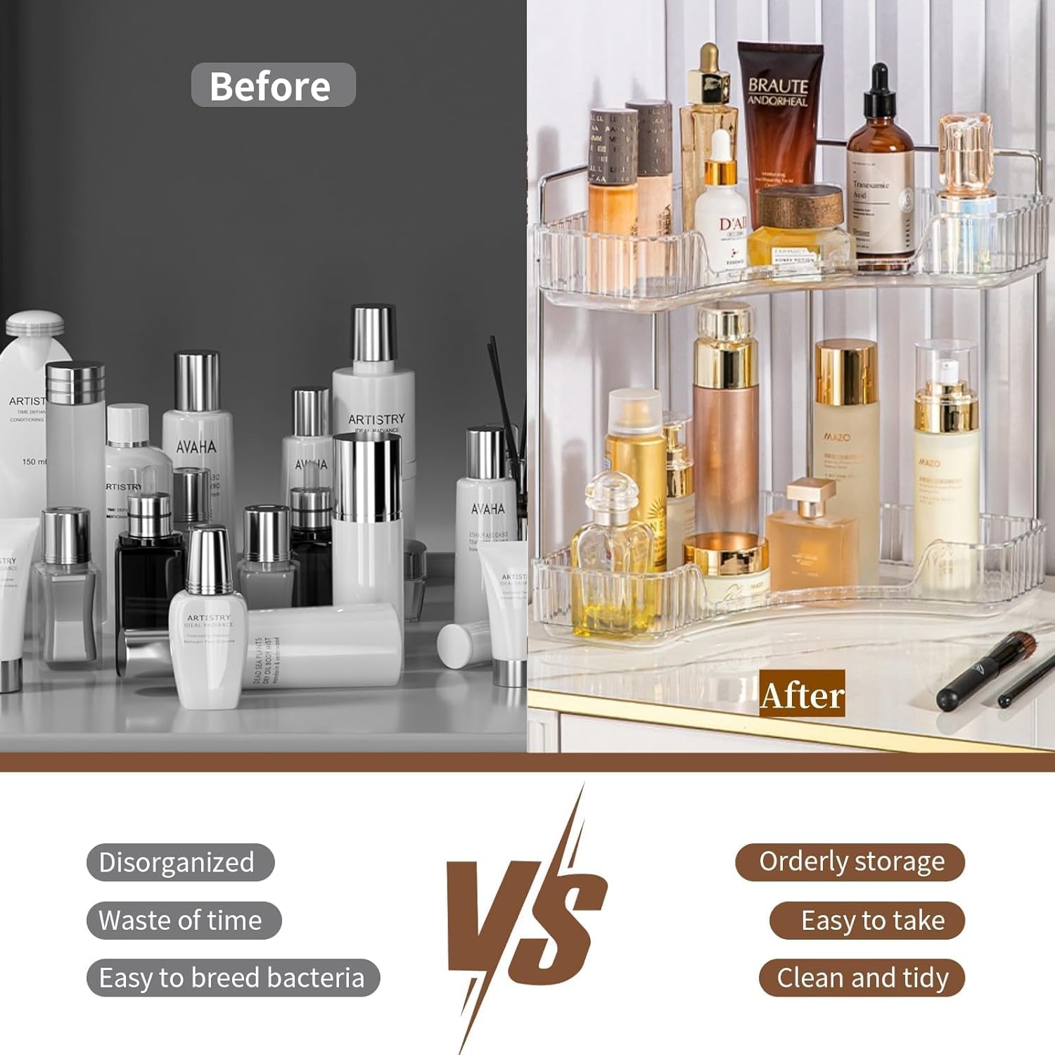 2 Tier Corner Storage Organizer