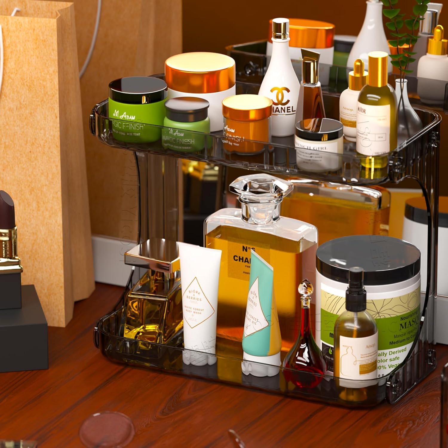 2 Tier Cosmetics Storage