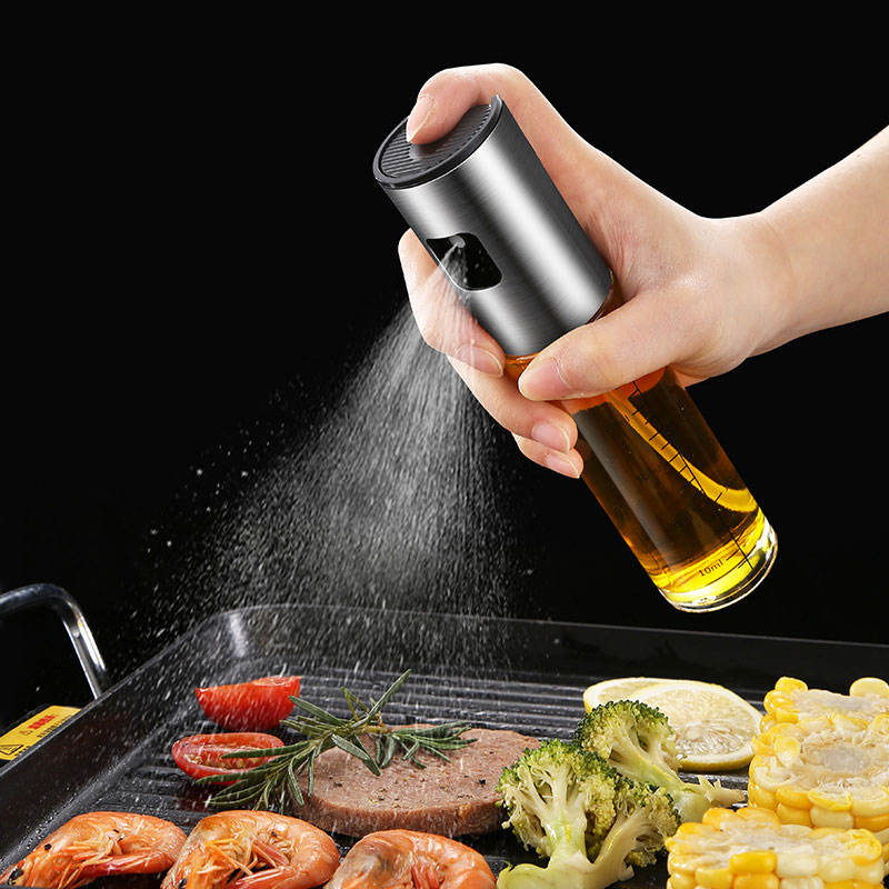 SS & Glass Oil Spray Bottle 90ML