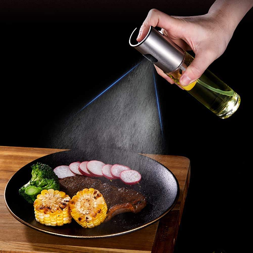 SS & Glass Oil Spray Bottle 90ML