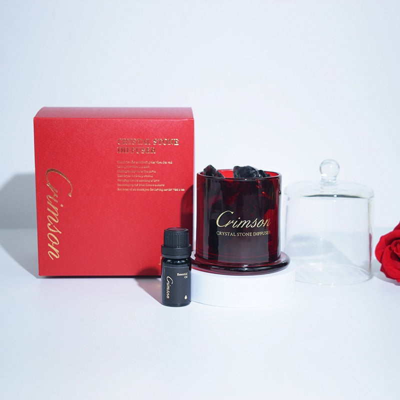 Red Glass Jar With 10ml Fragrance Oil