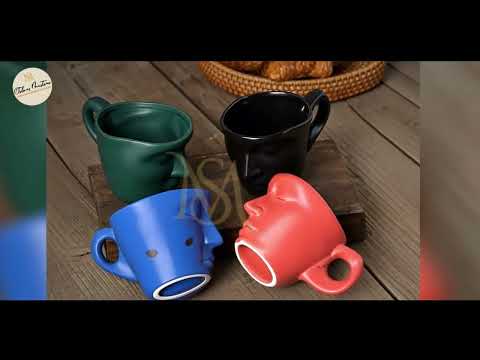 Face Shape Mug & Saucer 300ml