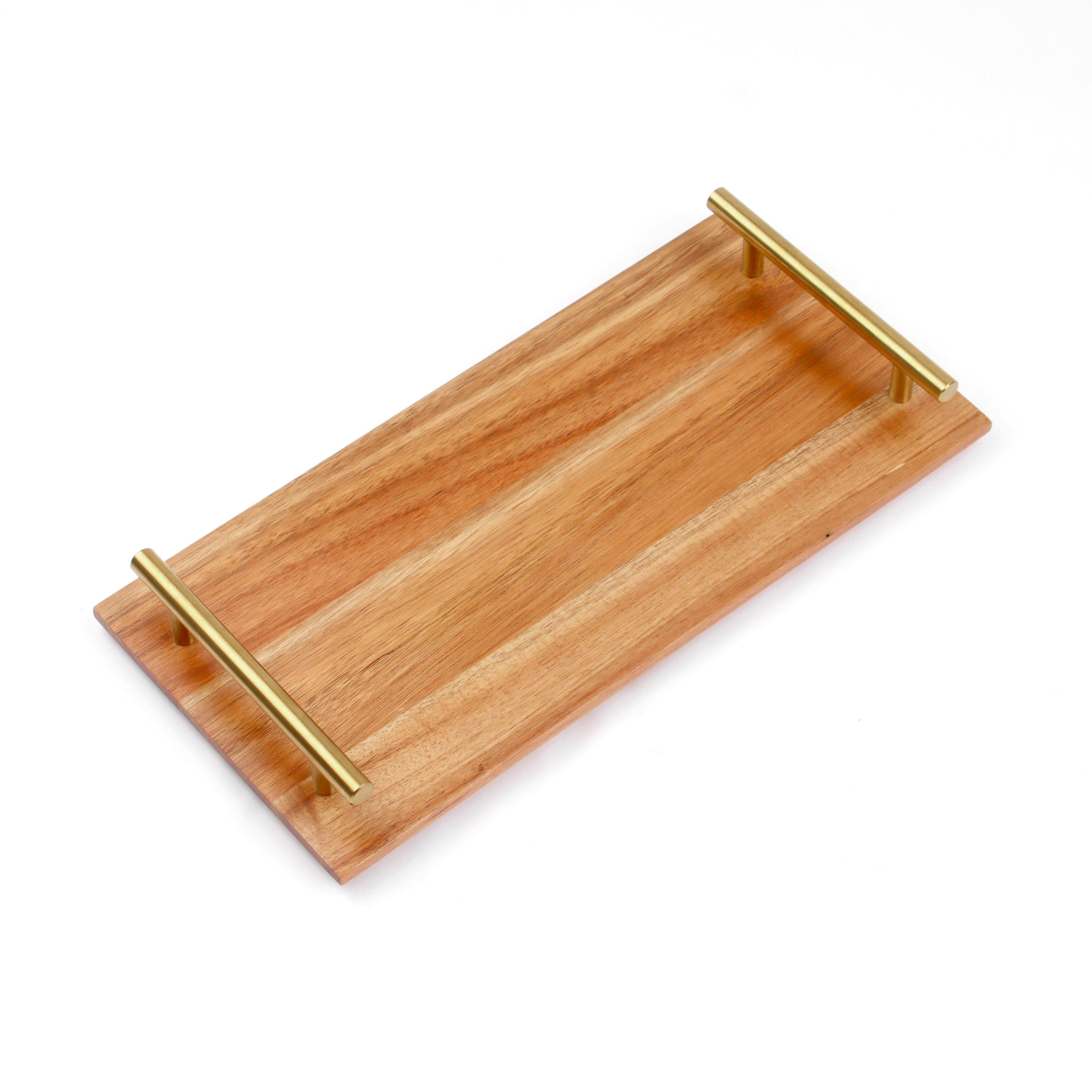Acacia Wood Rectangular Tray