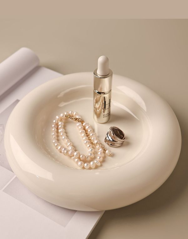 Silver Trinket Donut Tray