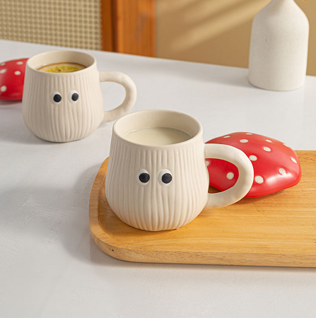 Cute Mushroom Mug with Lid
