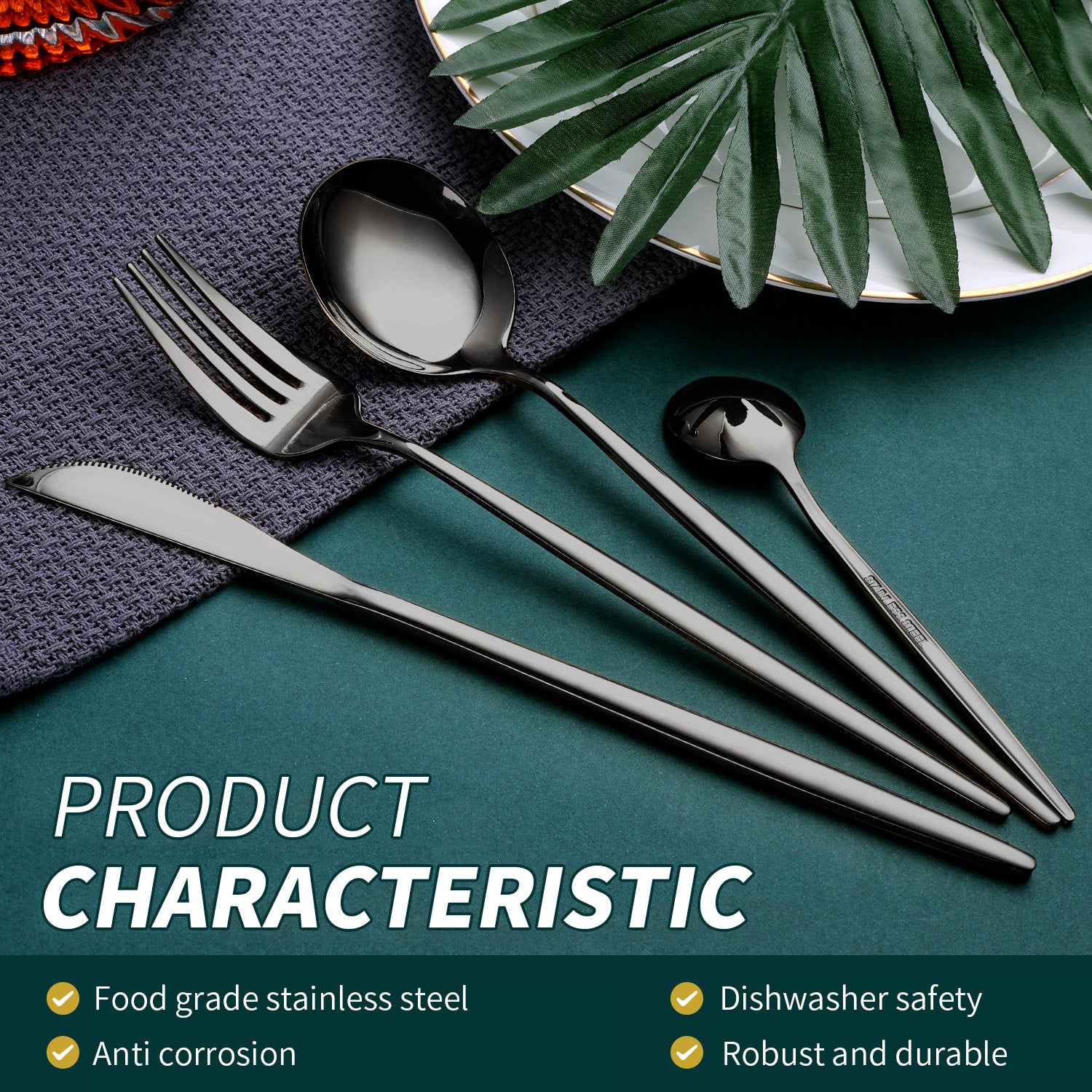 Cutlery 410 SS Set of 4pcs