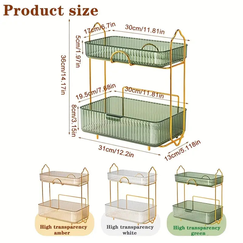 2 Tier Makeup Organizer