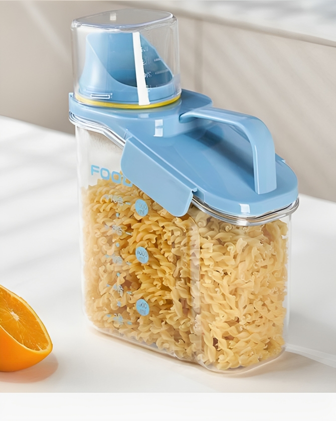 Blue Plastic Storage Containers with Lids