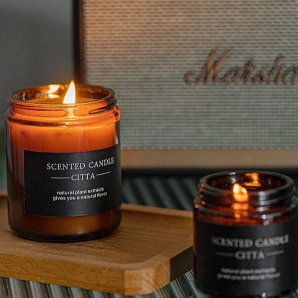 Amber Ebony Scented Candles