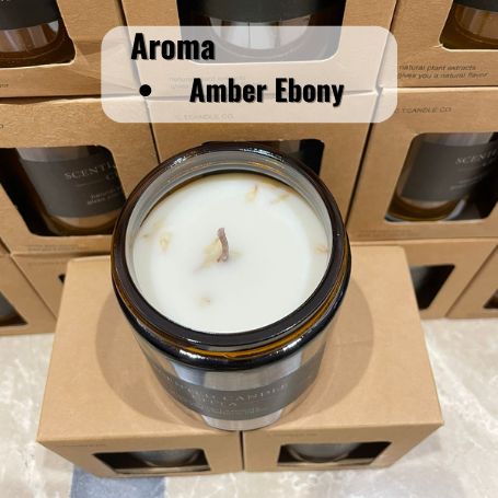 Amber Ebony Scented Candles