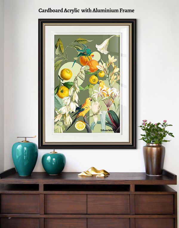 Luxury Modern Wall Painting – Decorative 40x60 cm Canvas & Porcelain Artwork