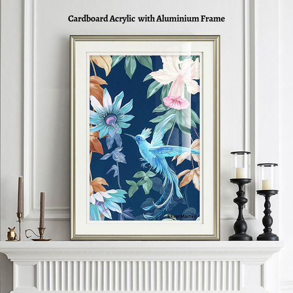 Elegant Canvas & Porcelain Wall Art – 40x60 cm Decorative Piece for Living Room