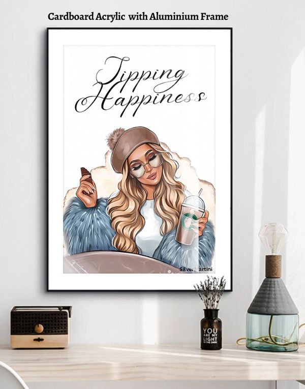 Decorative Canvas & Porcelain Painting – 40x60 cm Wall Decor for Elegant Homes