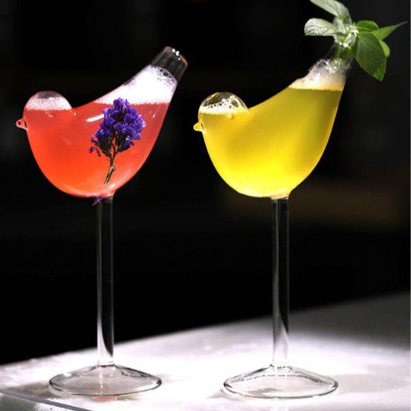 Bird Shaped Cocktail Glasses