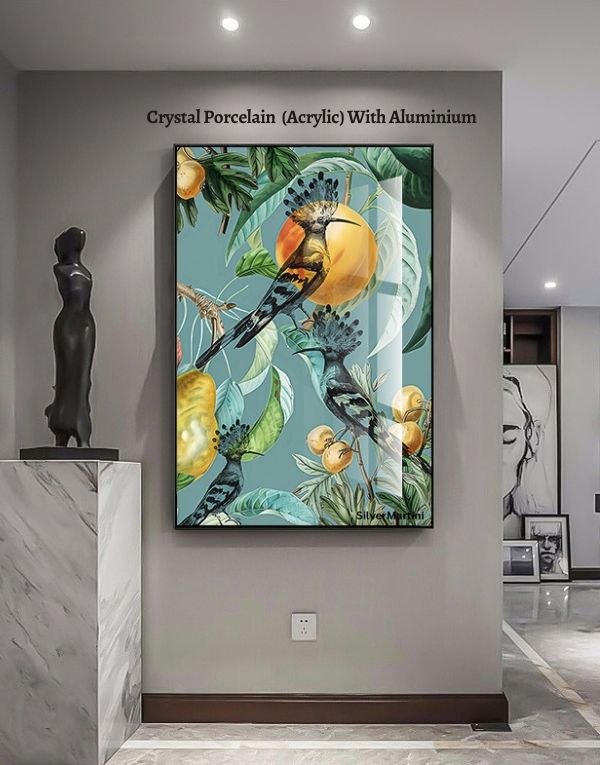 Elegant Wall Art for Living Room β 40x60 cm Canvas & Crystal Porcelain Painting