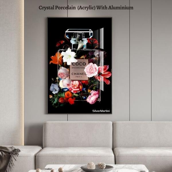 Modern Decorative Painting for Living Room – 40x60 cm Art on Crystal & Canvas