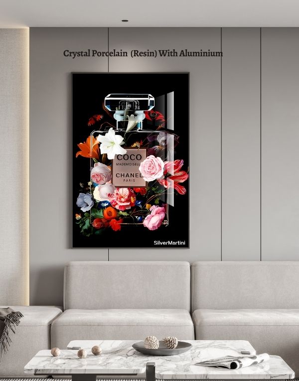 Modern Decorative Painting for Living Room – 40x60 cm Art on Crystal & Canvas