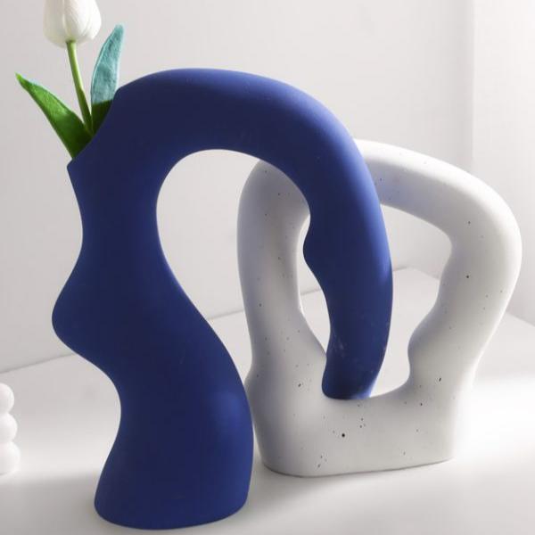 Geometric Flowers Vase Set