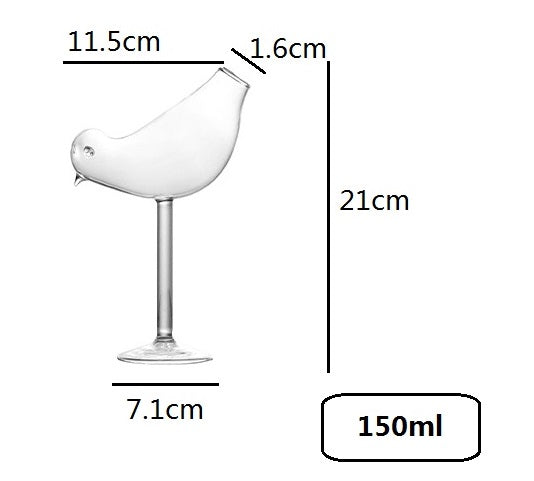 Bird Shaped Cocktail Glasses