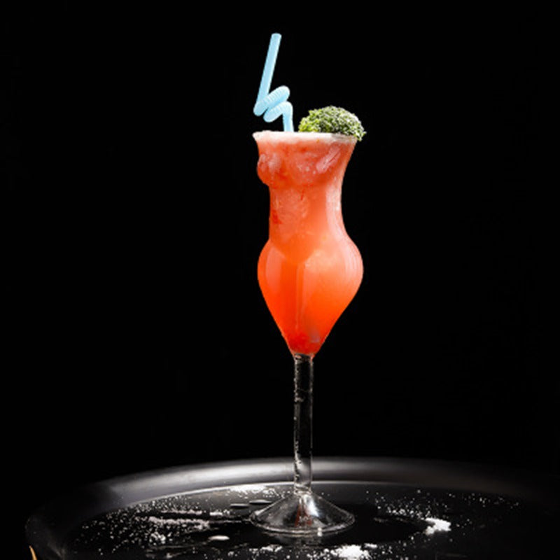 Lady Shaped Cocktail Glass