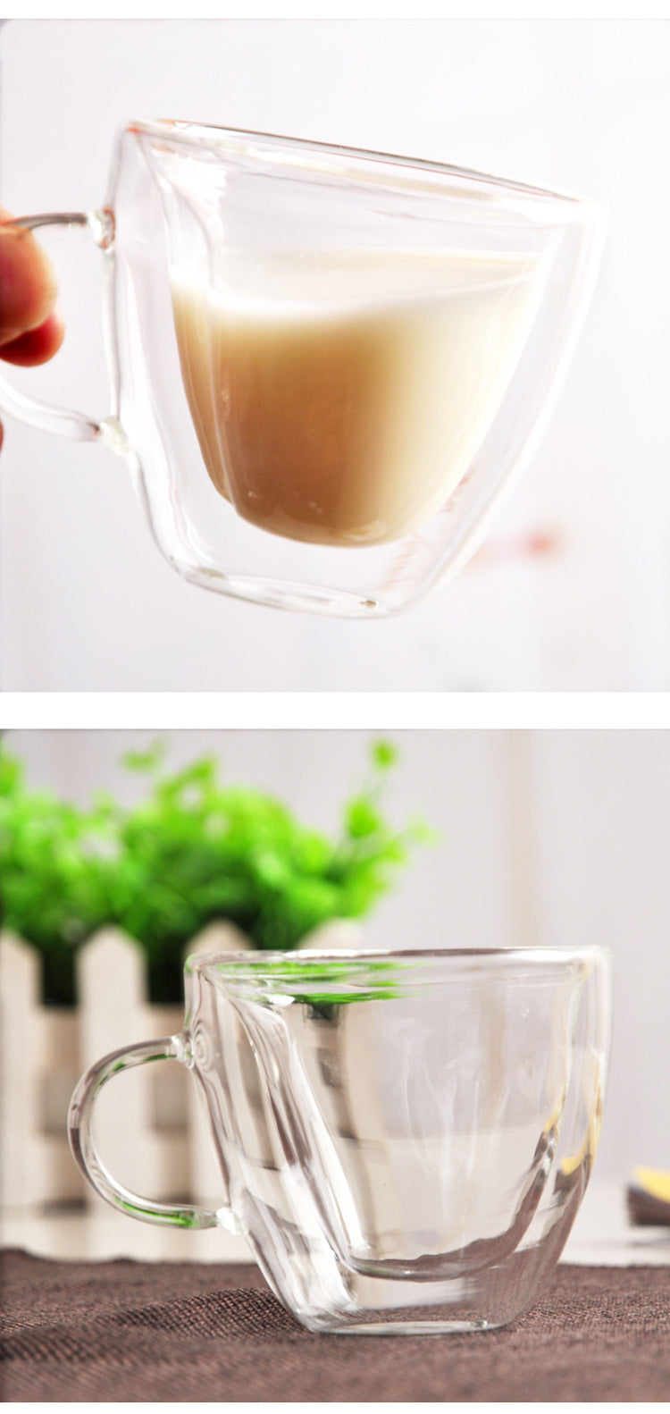 Heart Shaped Double Wall Teacup 150ml