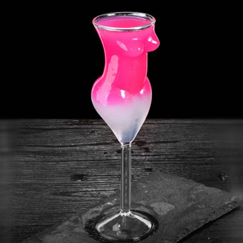 Lady Shaped Cocktail Glass