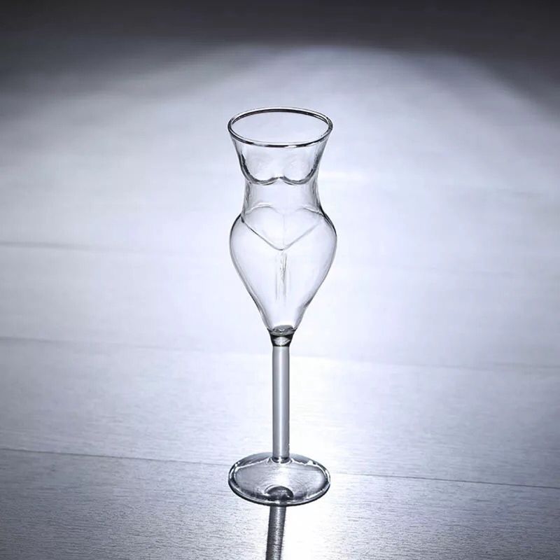 Lady Shaped Cocktail Glass