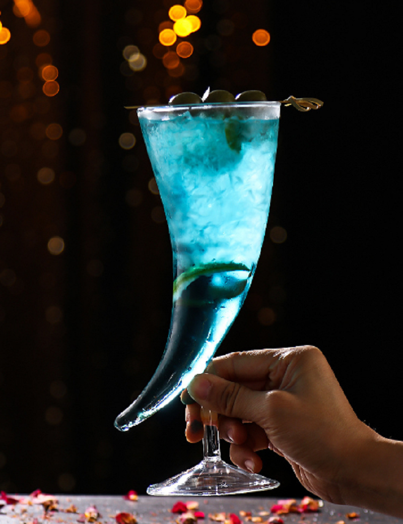 Horns Shape Cocktail Glass