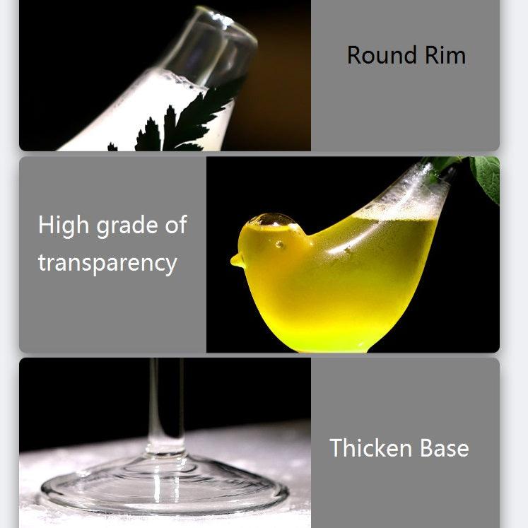 Bird Shaped Cocktail Glasses