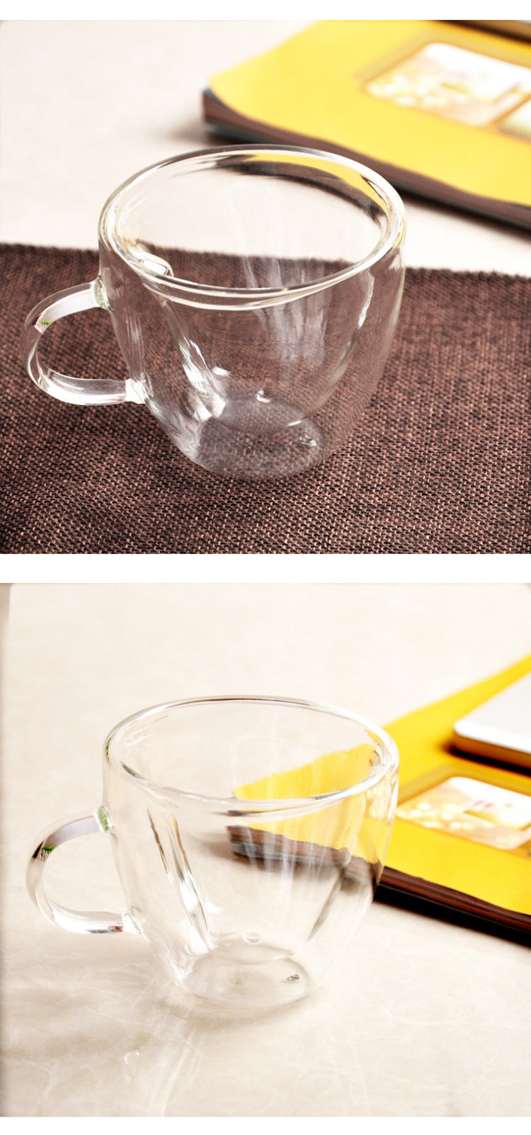 Heart Shaped Double Wall Teacup 150ml