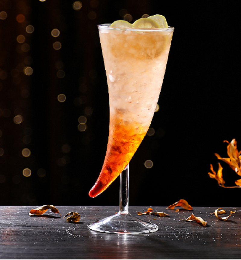 Horns Shape Cocktail Glass