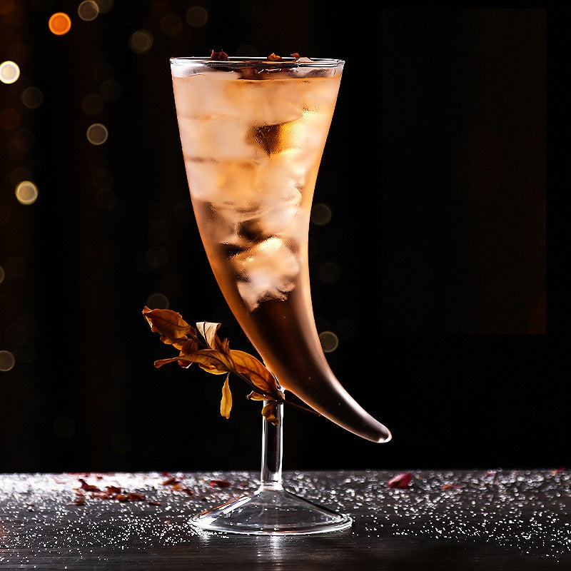 Horns Shape Cocktail Glass