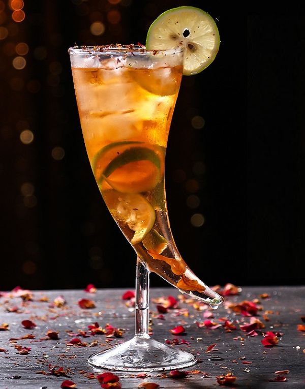 Horns Shape Cocktail Glass