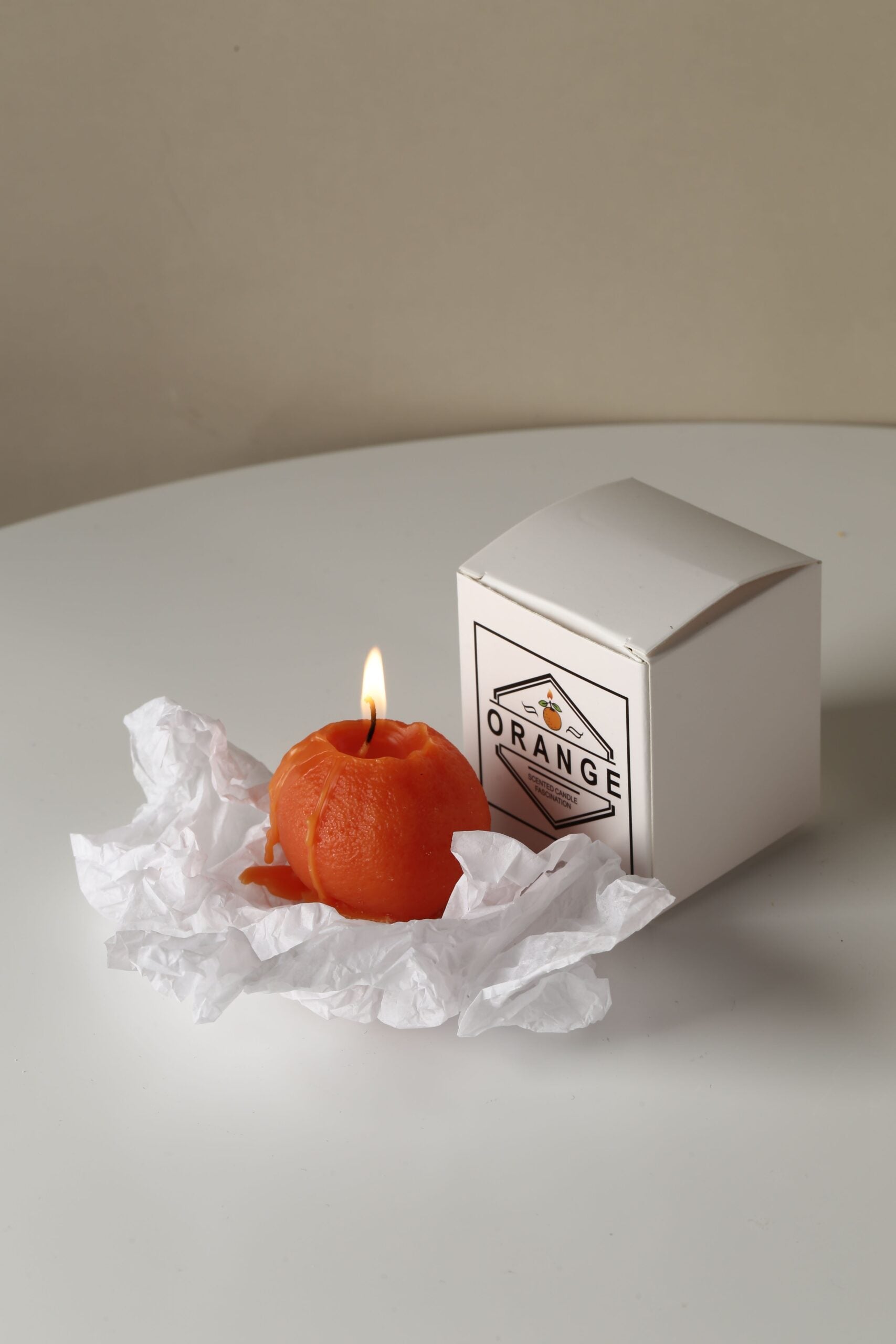 Orange Aromatherapy Wax Candle