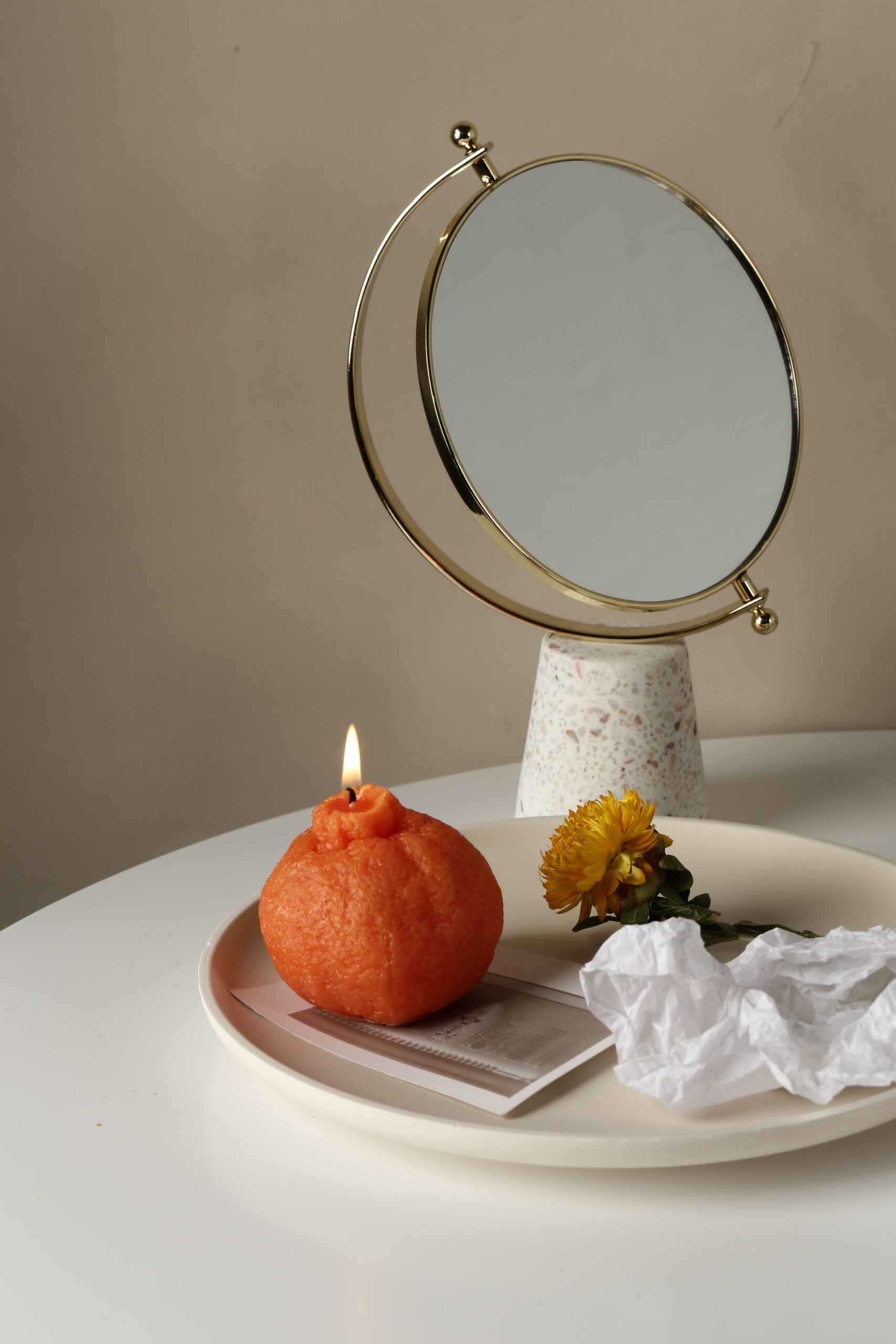 Orange Aromatherapy Wax Candle