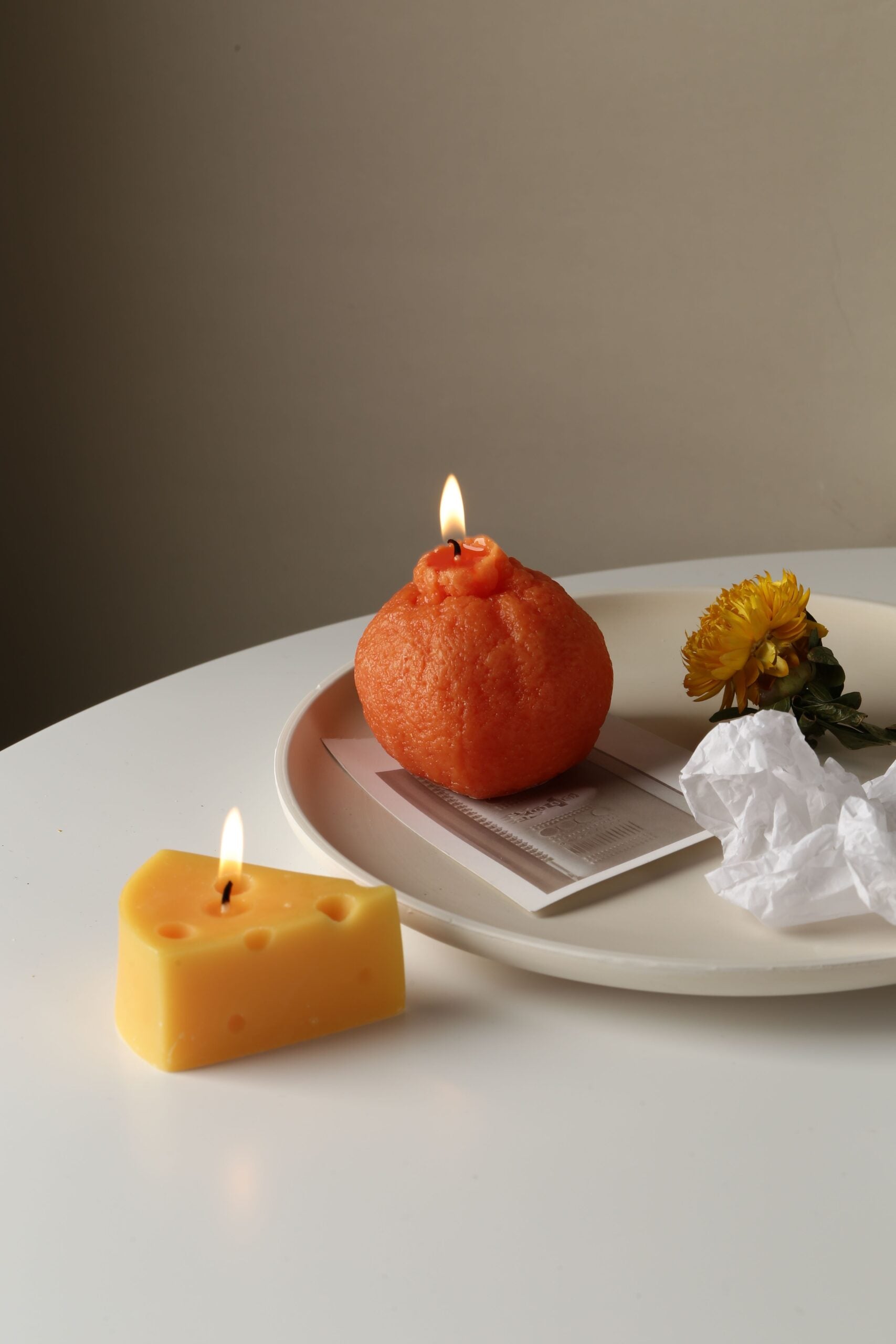 Orange Aromatherapy Wax Candle