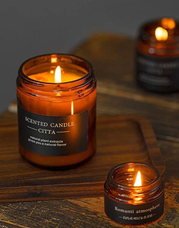Brown Bottle Scented Candles