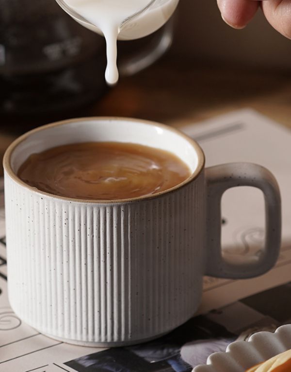 Lined Porcelain Coffee Mug
