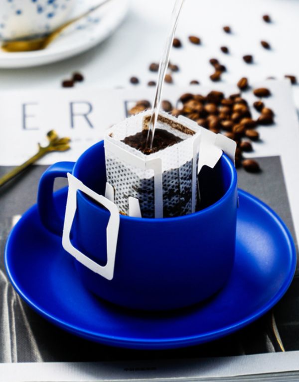 Porcelain Blue & White Cup with Gift Box Set