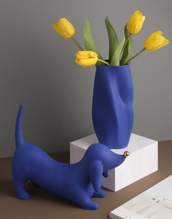 Porcelain Dog Figurine