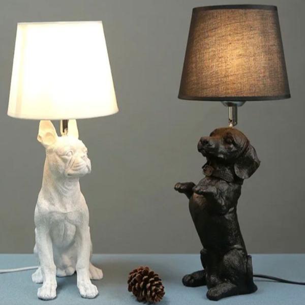 Puppy Sculpture LED Table Lamp