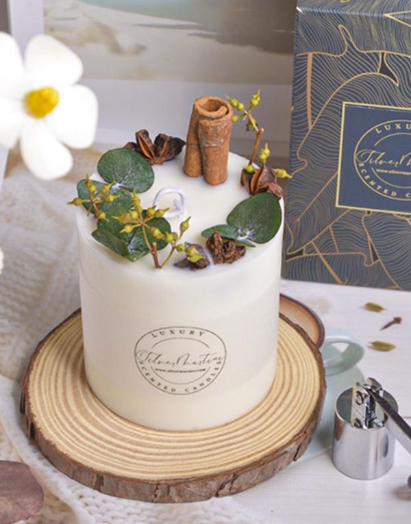 Round Eucalyptus Scented Candles